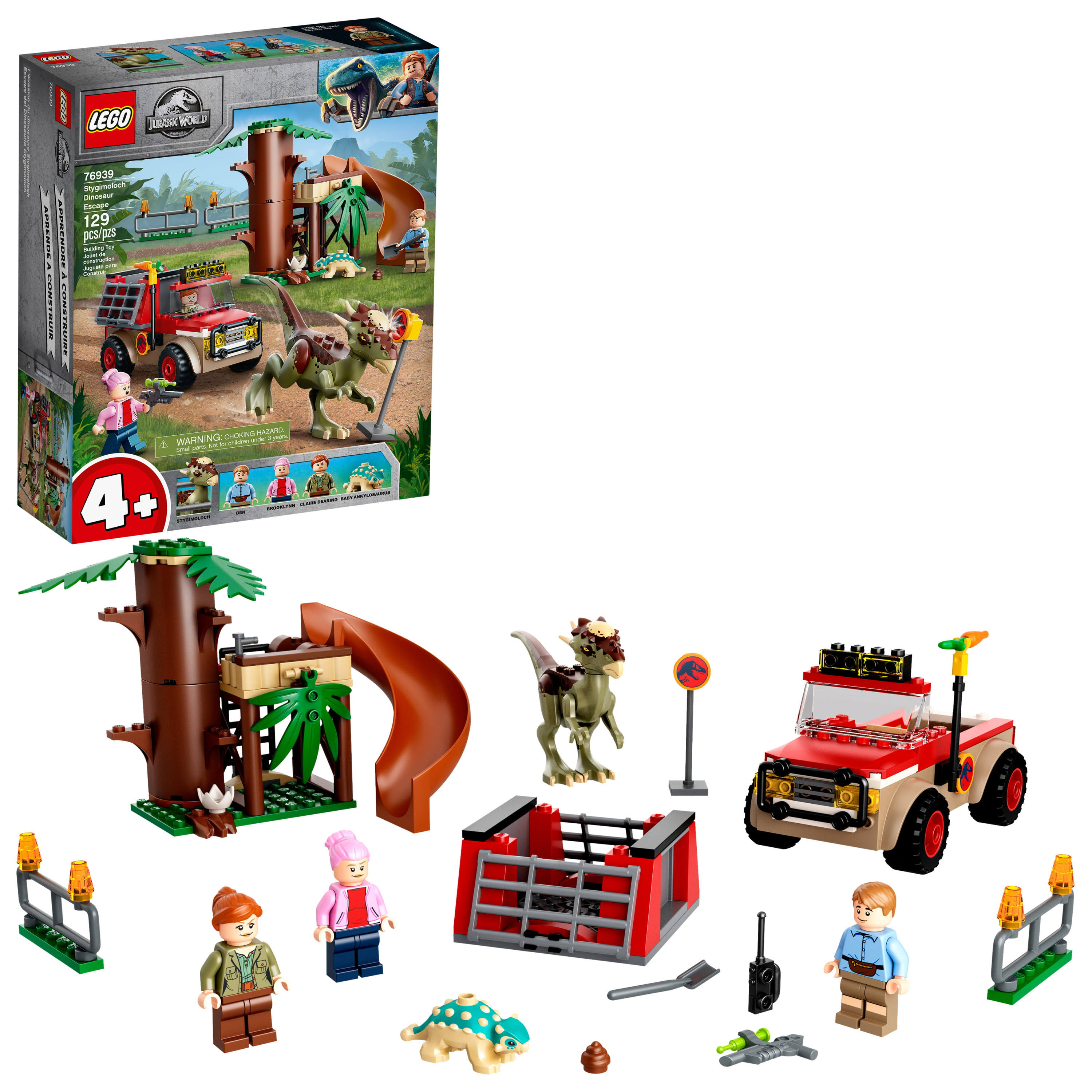 Lego jurassic world 76939 stygimoloch dinosaur escape 129 piece building kit