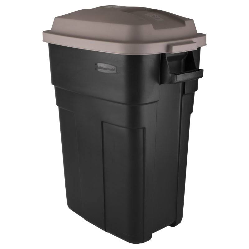 Rubbermaid 2979evg Roughneck Trash Container - Plastic Gold, 30gal