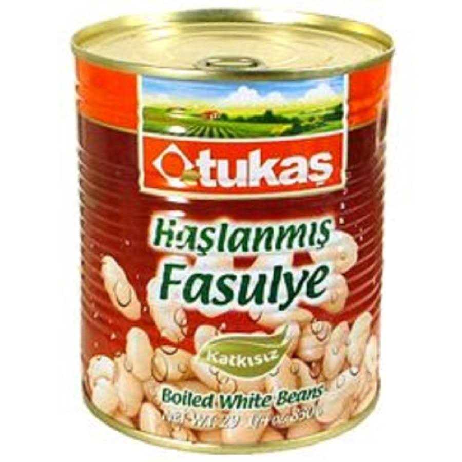 Tukas Boiled White Beans - 830g