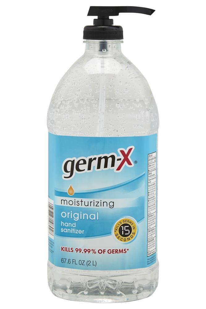 Germ-X 67.6 oz. Pump Moisturizing Original Hand Sanitizer, Clear