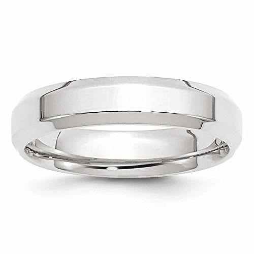Perfect Jewelry Gift 14kw 5mm Bevel Edge Comfort Fit Band Size 13