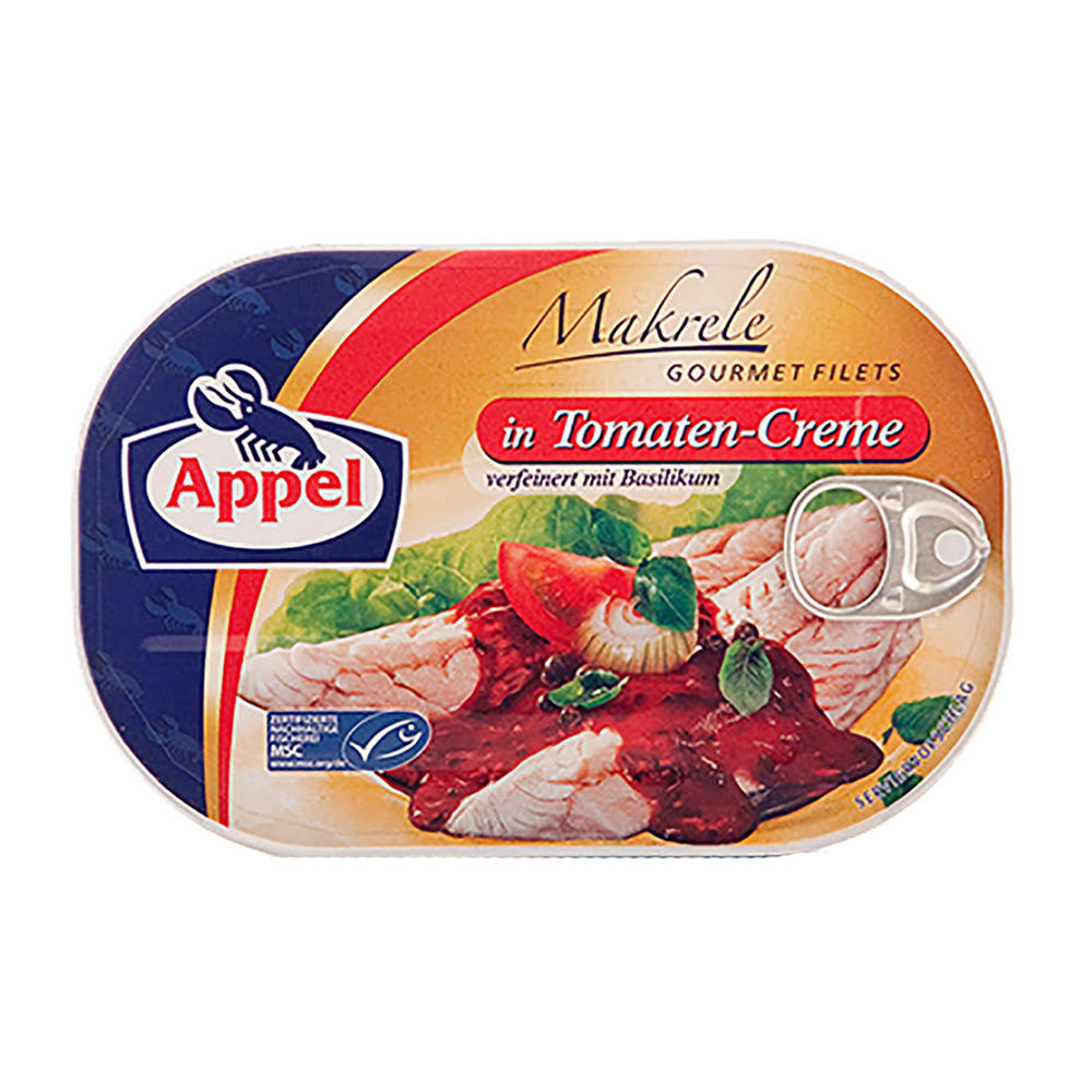 Appel Mackerel Fillets in Tomato Cream - 200g