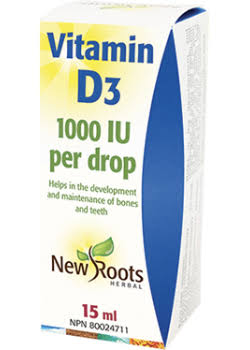 New Roots Vitamin D3 1000 IU 15 ml