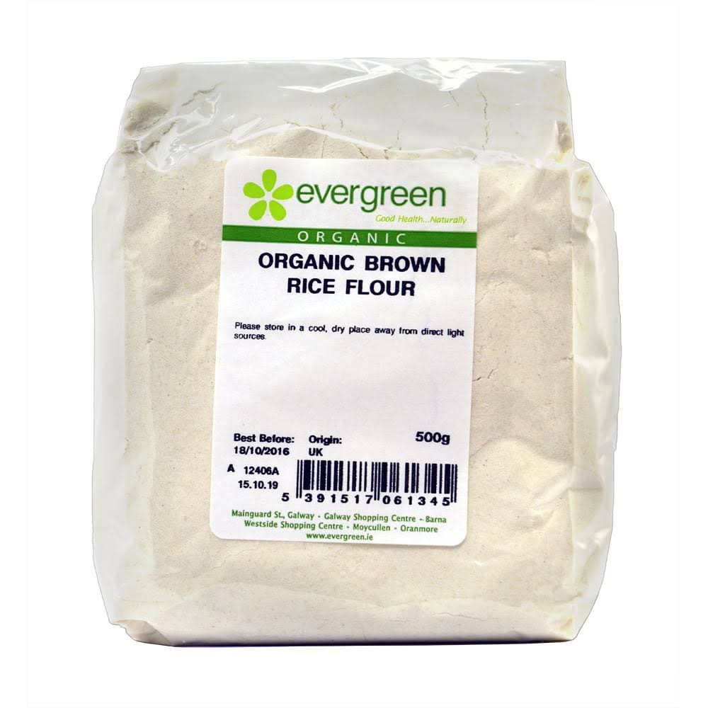 Evergreen Healthfoods Organic Brown Rice Flour - 500g