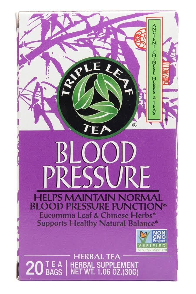 Triple Leaf Blood Pressure Tea Bags - 20 Tea Bags, 30g