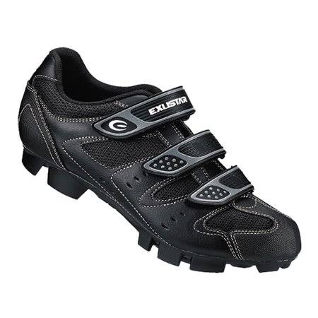 Exustar E-SM324 MTB Cycling Shoe - Black, 45 EU