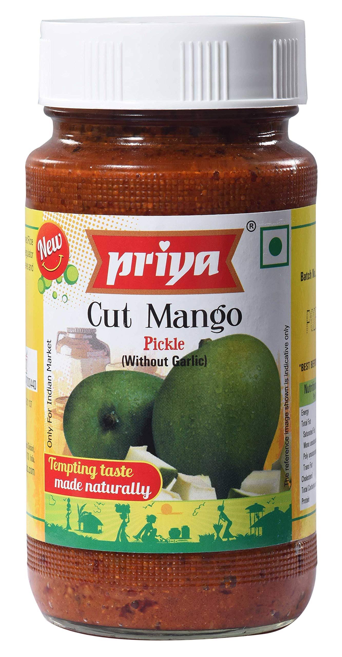 Priya Cut Mango Pickle Without Garlic