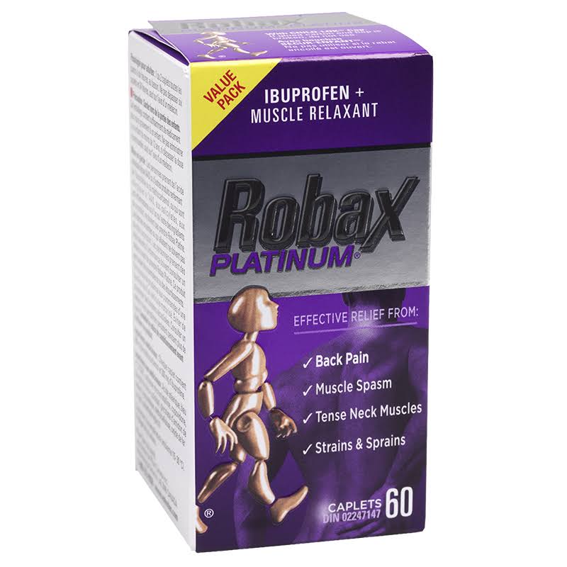 Robax Platinum Muscle and Back Pain Relief Caplets - 60ct