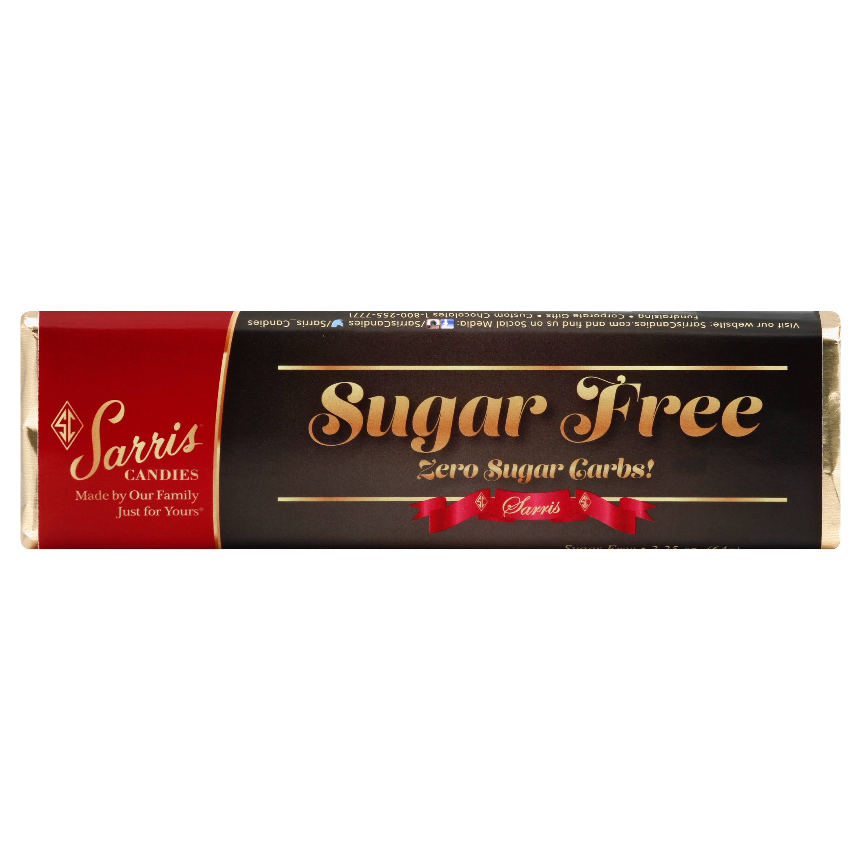 Sarris Candies Chocolate, Sugar Free - 2.25 (64 g)