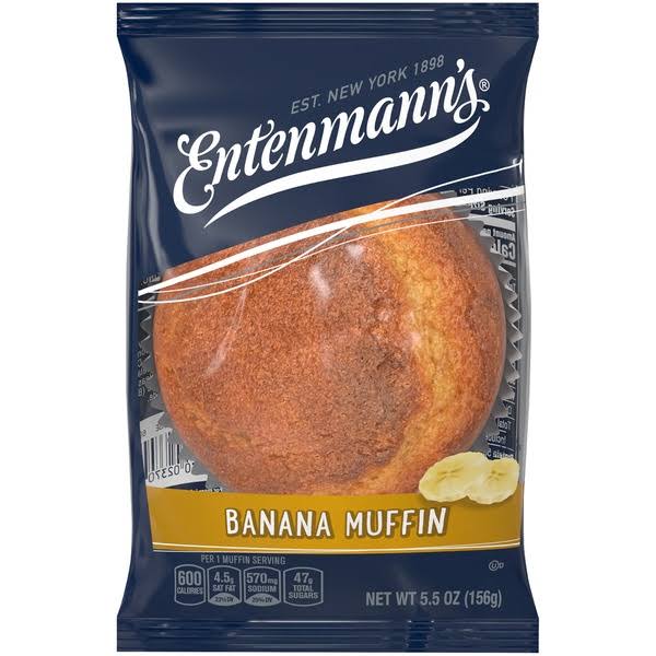 Entenmanns Muffin, Banana - 5.5 oz