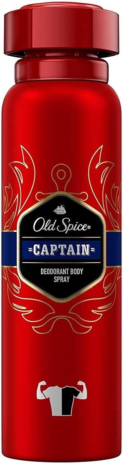 Old Spice Captain For Men Deodorant Spray 148 ml by Shulton