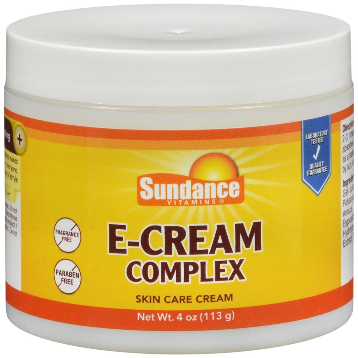 Sundance Vitamins E-Cream Complex Skin Care Cream - 4 oz
