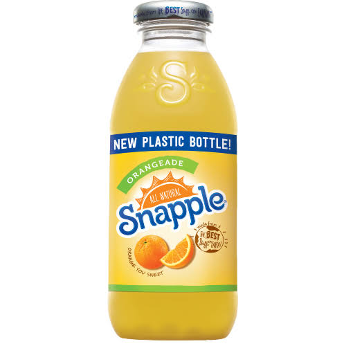 Snapple Orangeade Plastic Bottle 16oz