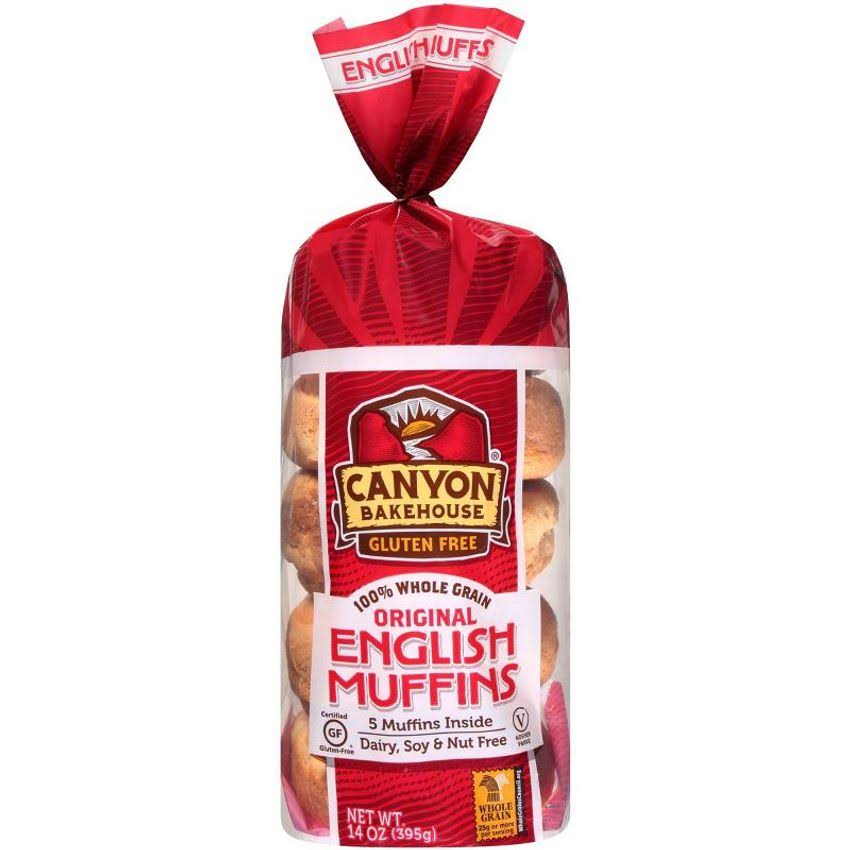 Canyon Bakehouse English Muffins, Original - 5 muffins, 14 oz