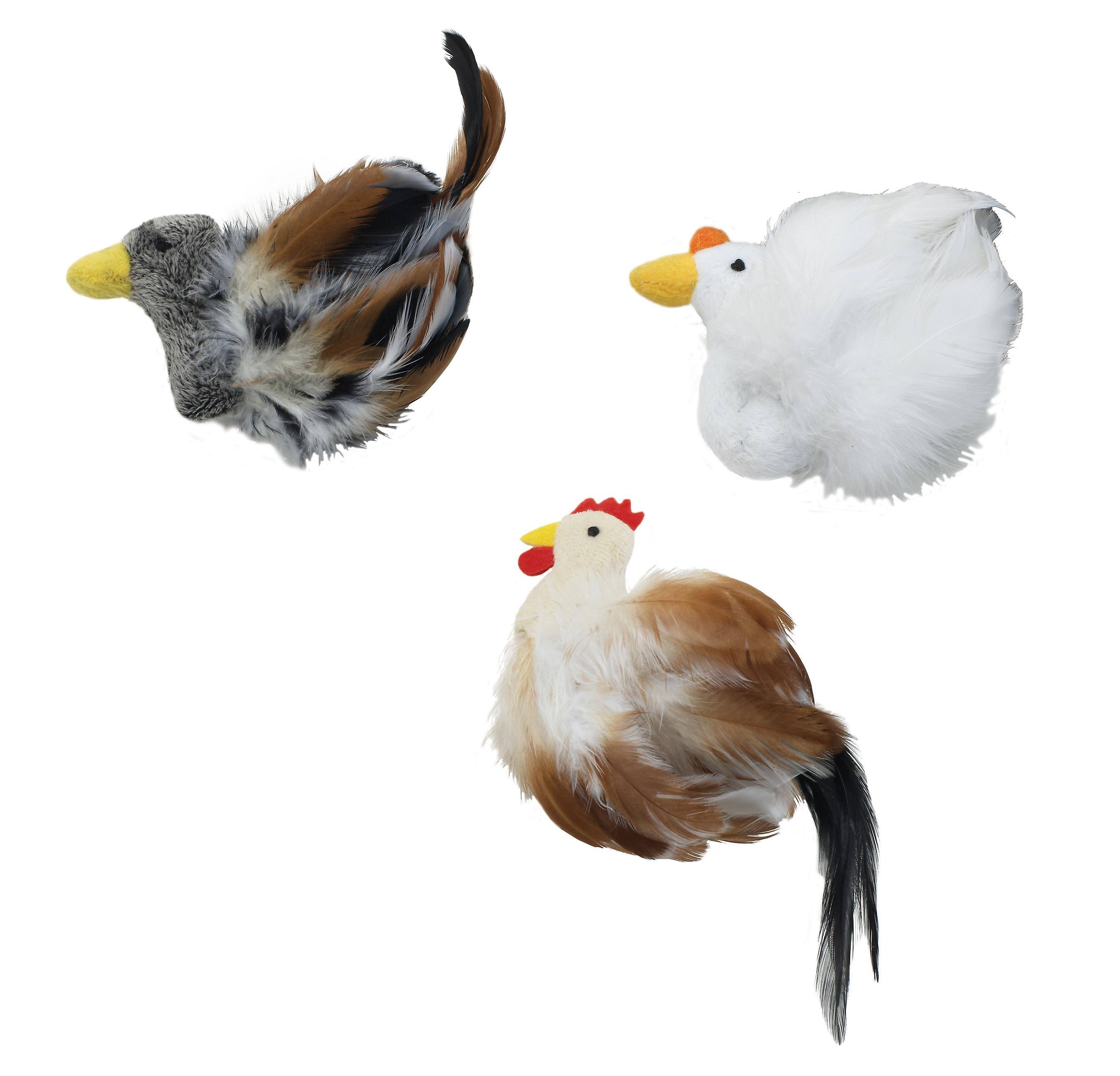 Ethical Pet Products Feather Birds Catnip Toy for Cats - Assorted