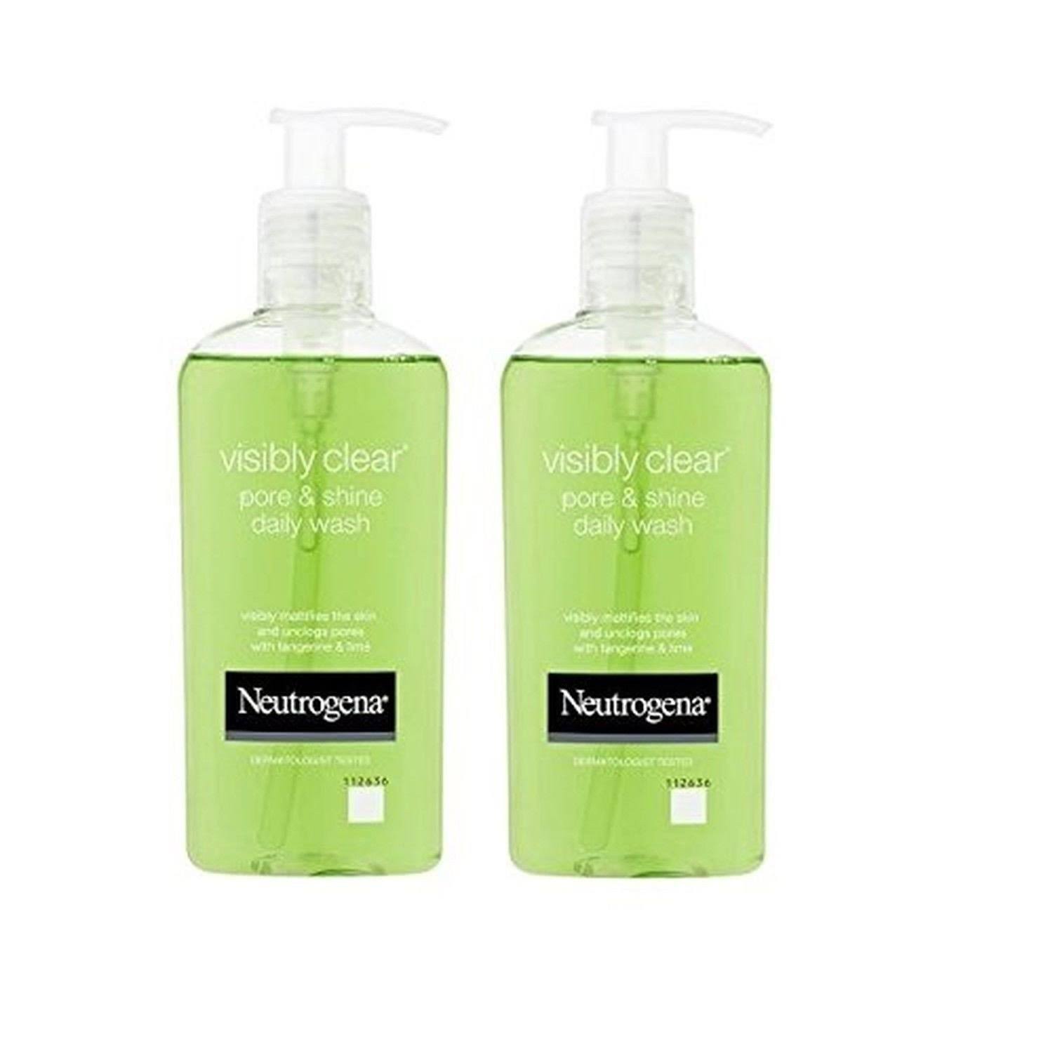 Neutrogena Visibly Clear Pore and Shine Daily Face Wash - Lime and Tangerine, 200ml