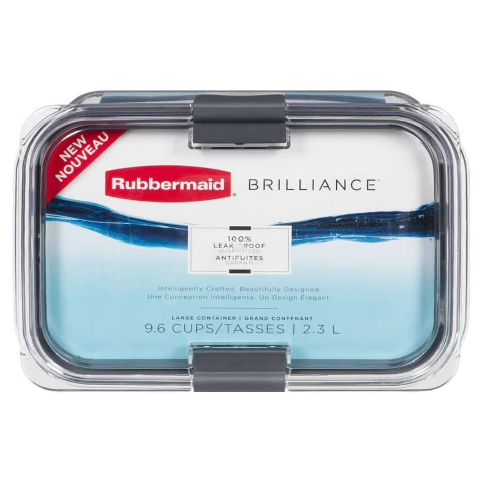 Rubbermaid Brilliance Food Storage Container - Clear, 2.27L