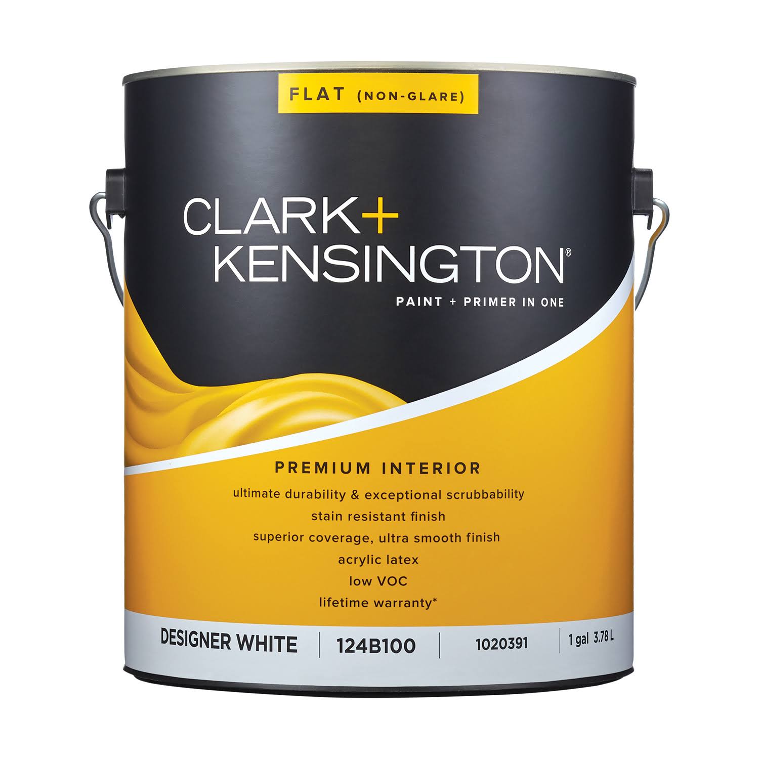 Clark+kensington Flat Designer White Premium Paint Interior 1 Gal