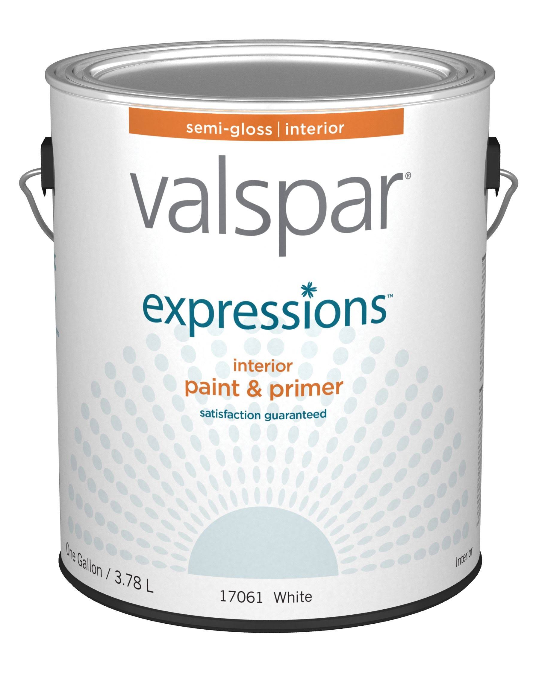 Valspar Expressions Interior Paint and Primer - White, 1gal