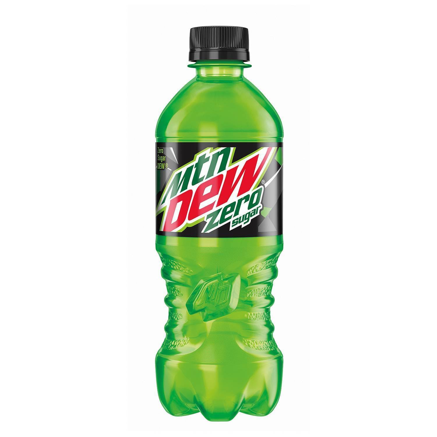 New Mountain Dew Zero Sugar 20oz Bottle, 6 Pack