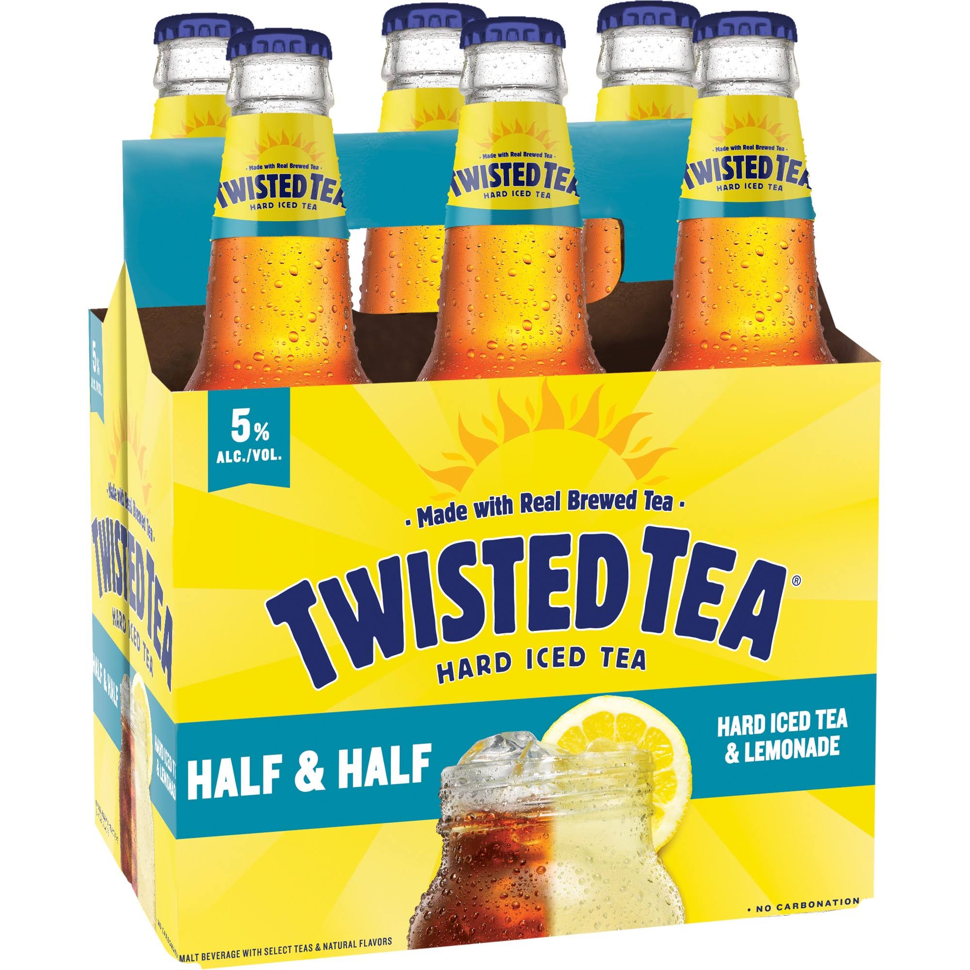 Twisted Tea Hard Iced Tea, Half & Half, Lemonade - 6 - twelve fl oz bottles