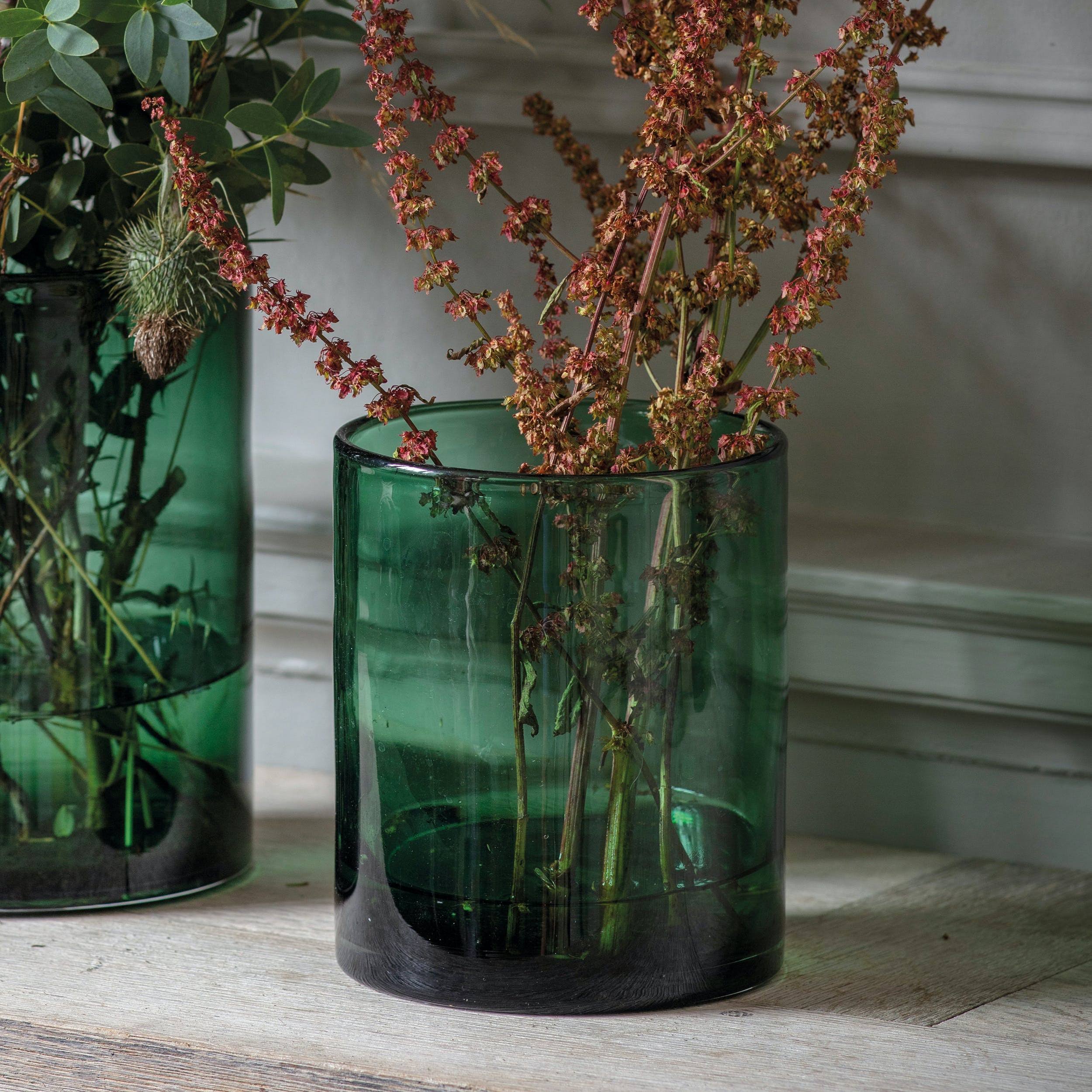 Garden Trading - Oban Vase In Forest Green Small