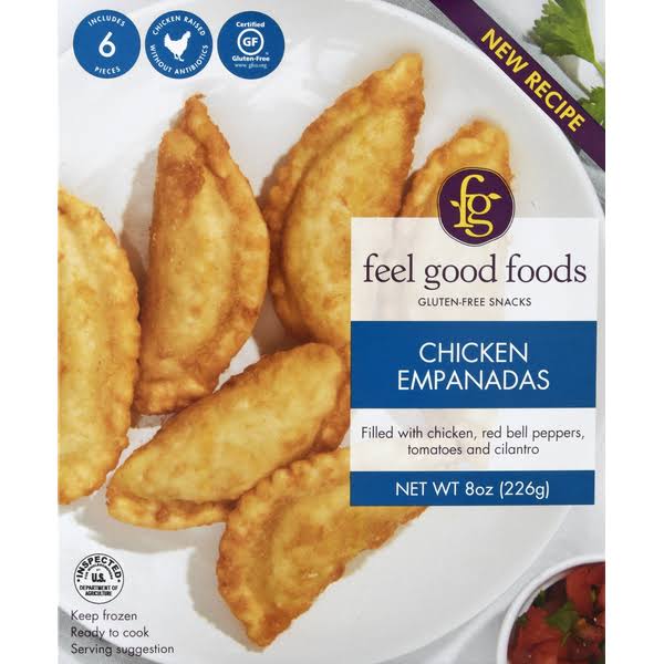 Feel Good Foods Empanadas, Chicken - 8 oz