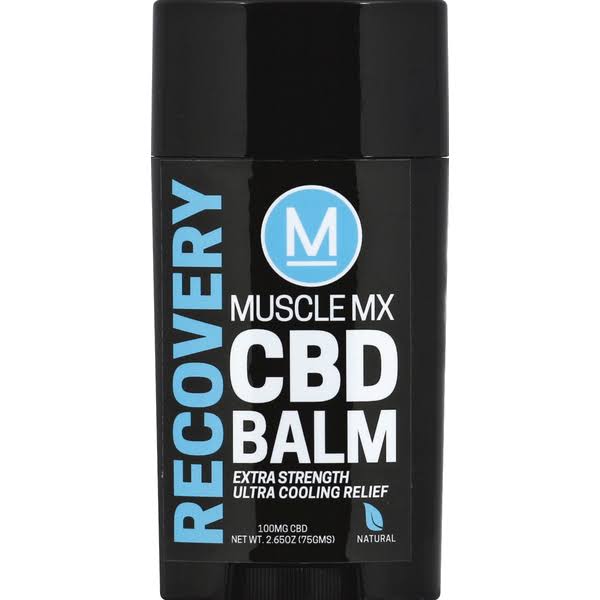 Muscle MX CBD Balm, Recovery, Extra Strength, 100 mg - 2.65 oz