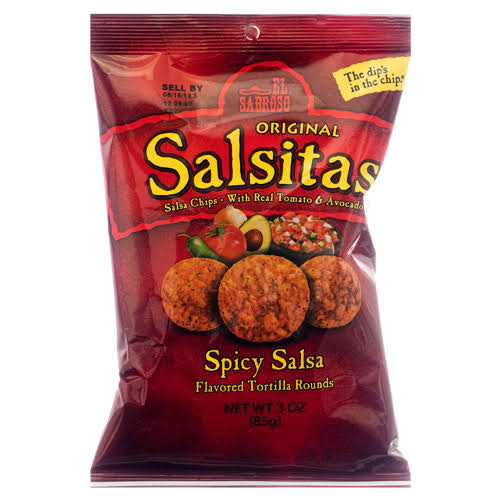 El Sabroso Salsitas Chips - Spicy Salsa, 3oz