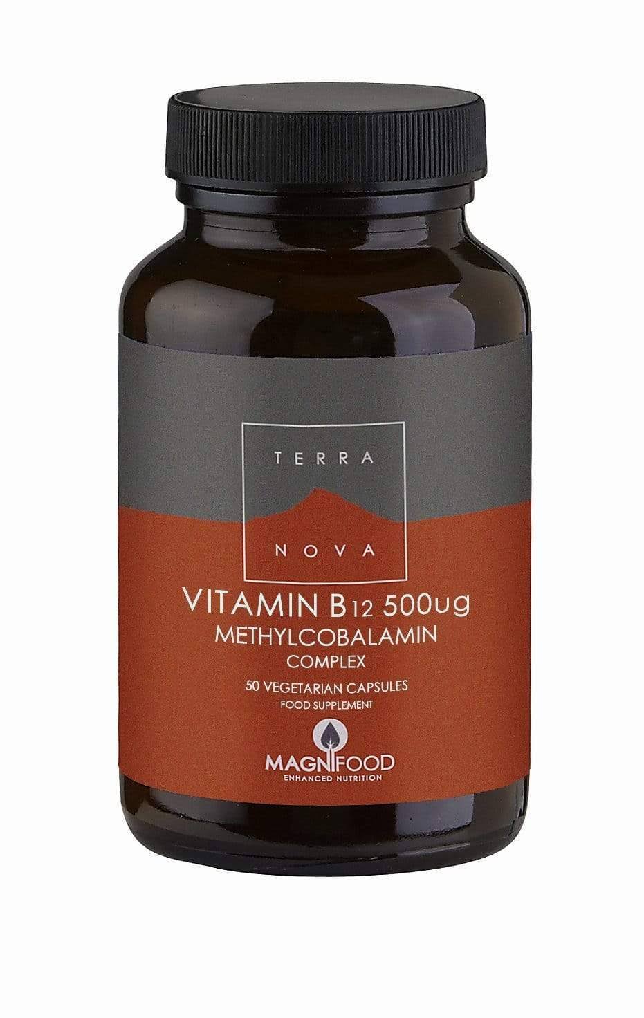 Terranova Magnifood Vitamin B12 Complex - 500mcg, 50 Capsules