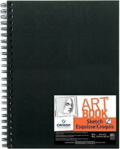 Canson Artist Series Wire Bound Sketch Book - 160 Pages, 9"x12"