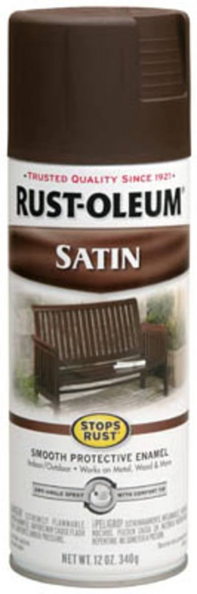 Rust-Oleum Satin Enamel Spray Paint - Brown