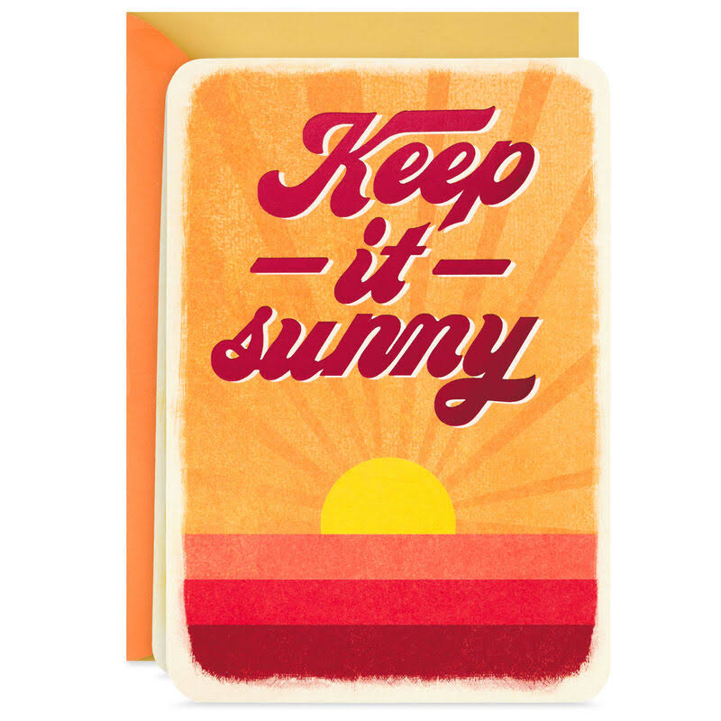 Hallmark Encouragement Card, Keep It Sunny Blank Encouragement Card