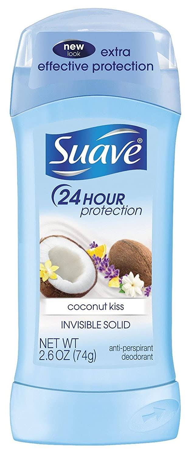 Suave Invisible Solid Antiperspirant Deodorant - Coconut Kiss, 2.6oz