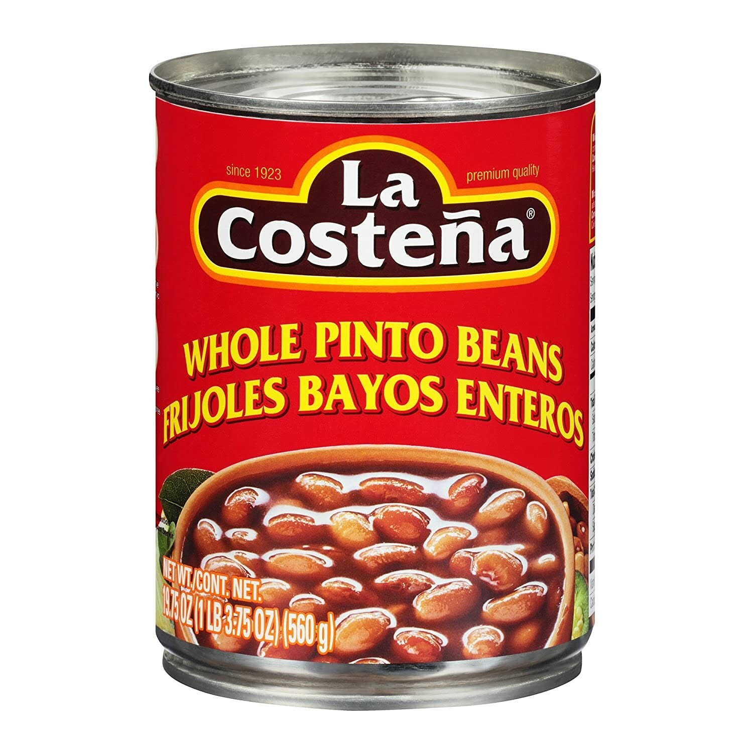 La Costena Whole Pinto Beans - 19.75 oz can