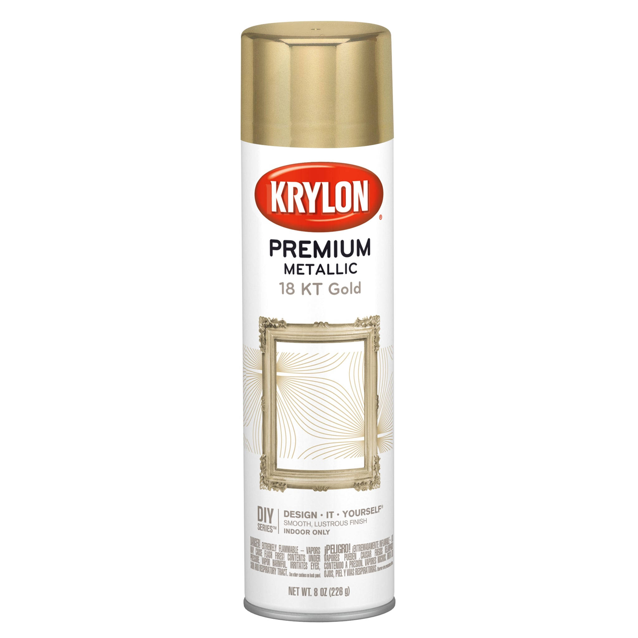 Krylon Metallic Spray Paint - 240ml, Original Chrome