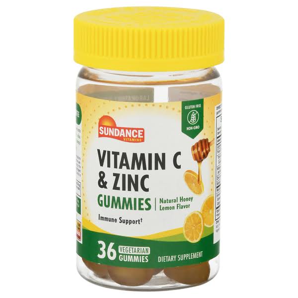 Sundance Vitamins Vitamin C + Zinc Vegetarian Gummies - 36 ct