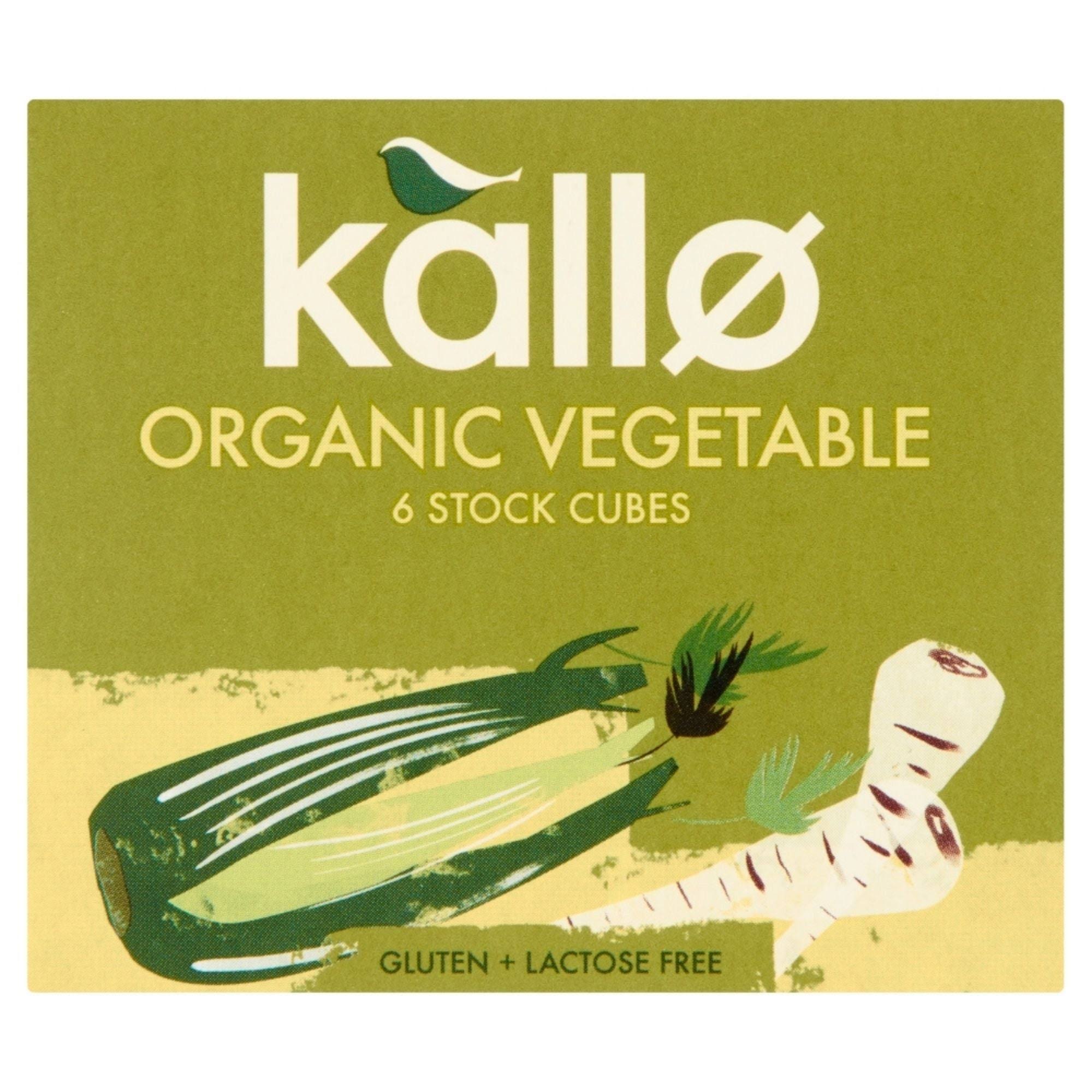 Kallo Organic Stock Cubes - Vegetable, 66g