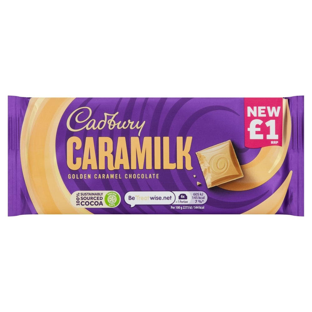 Cadbury Caramilk Golden Caramel Chocolate Bar 1 80g