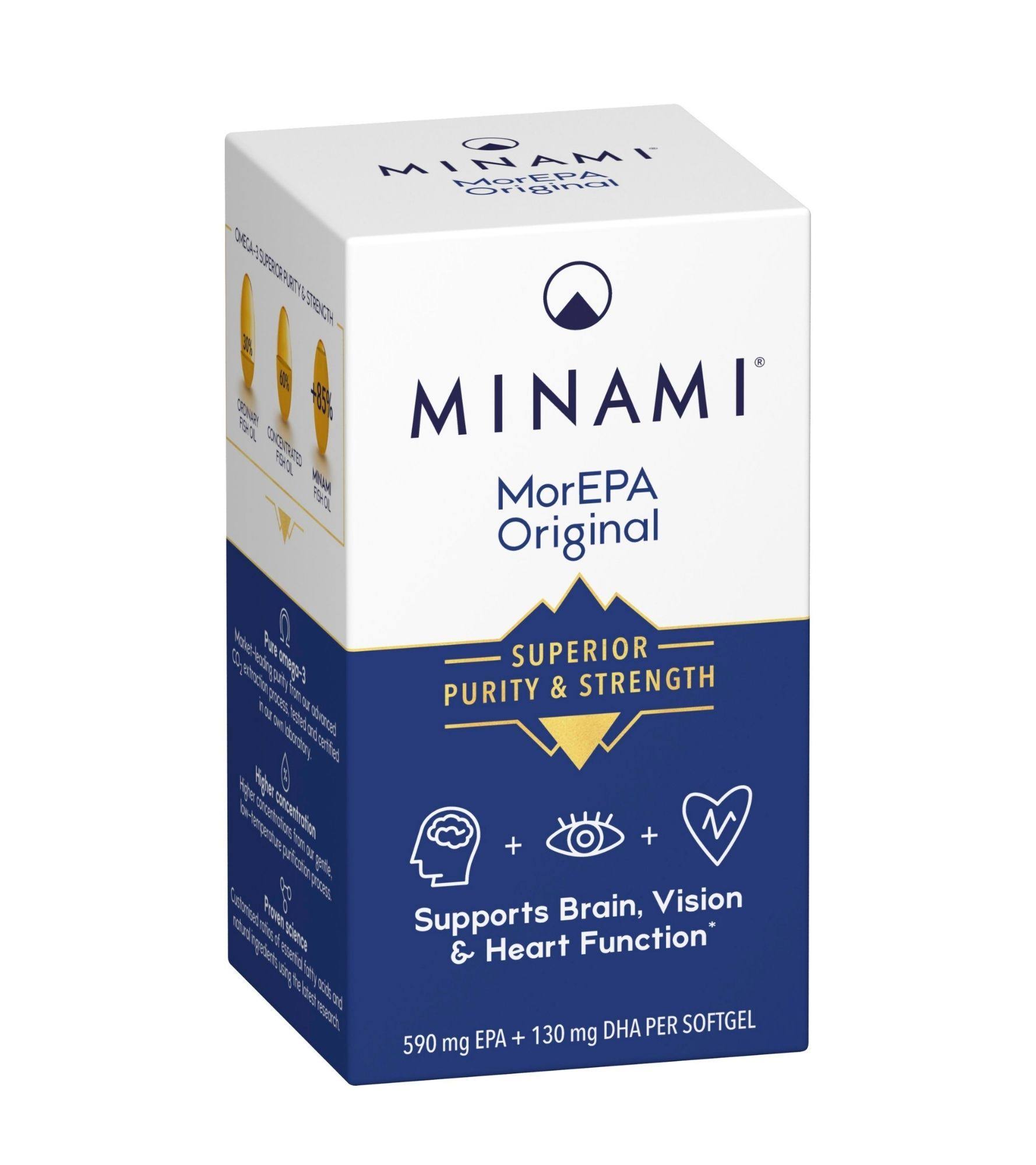 Minami Nutrition Omega 3 Supplement MorEPA Original Capsules 30