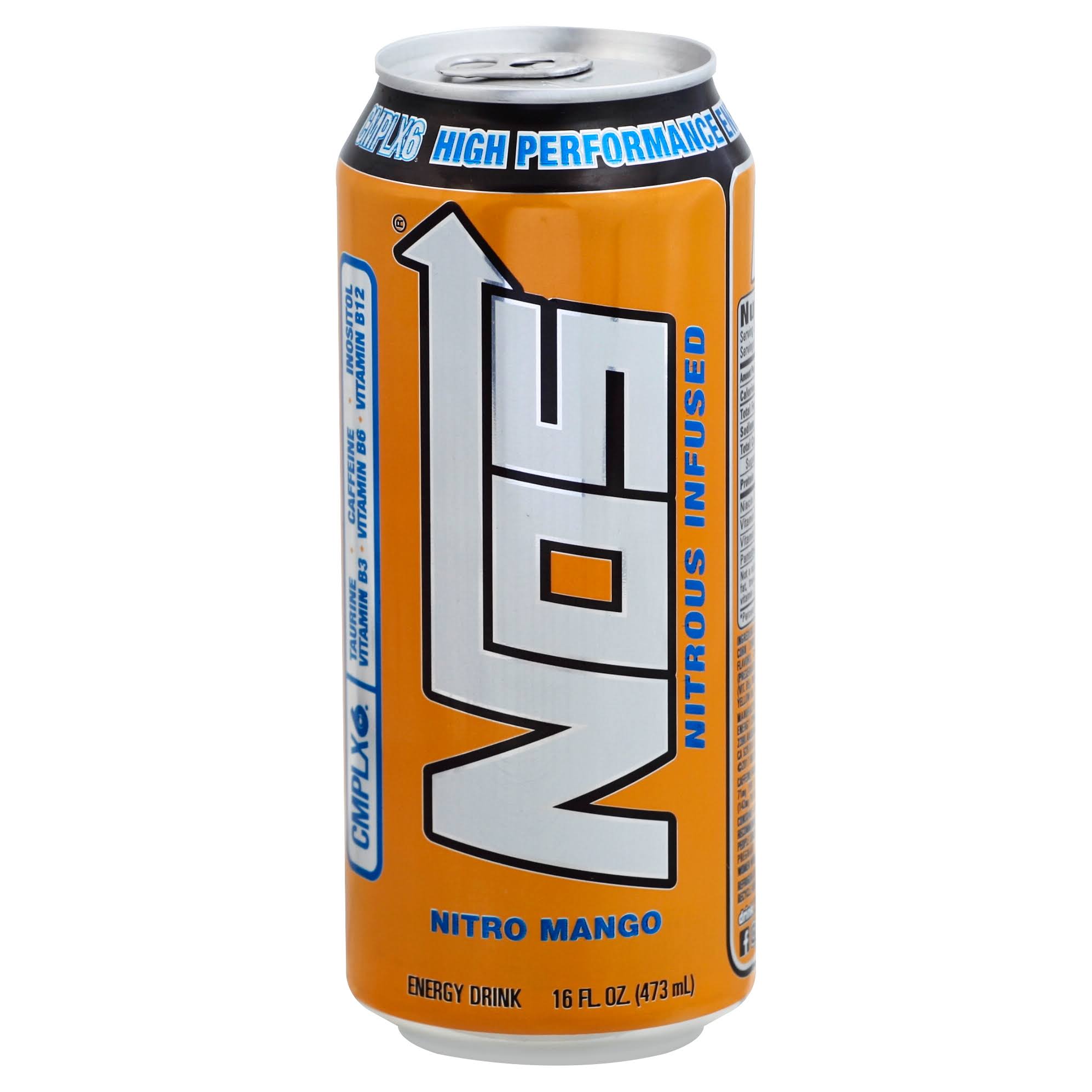 Nos Energy Drink, High Performance, Nitro Mango - 16 fl oz