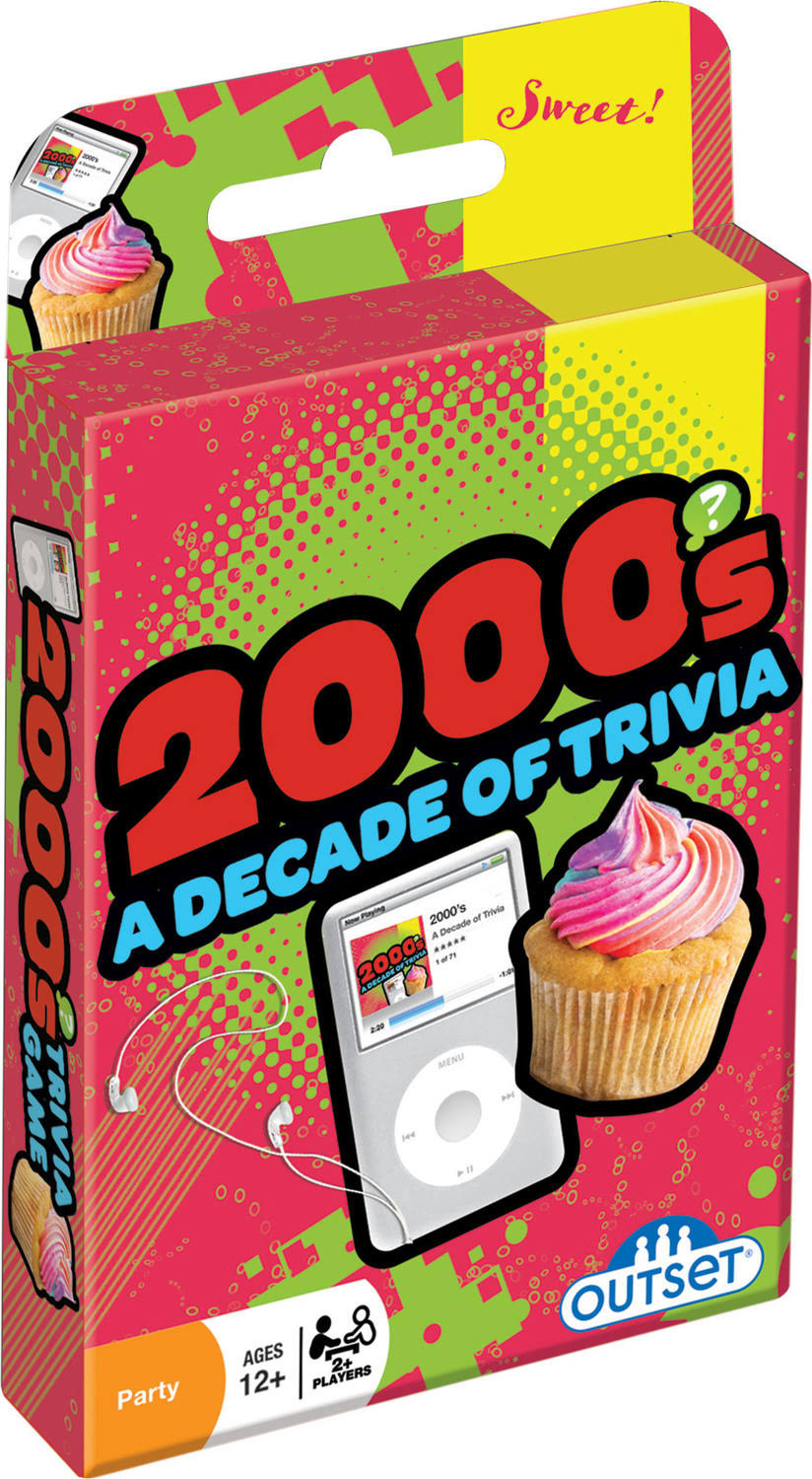 Outset Cards, 2000's A Decade of Trivia, Party, 2 + Players, Ages 12 +