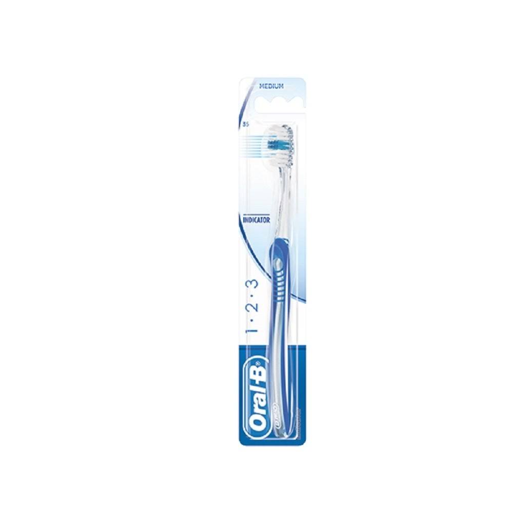 Oral-B 123 Indicator Manual Toothbrush - Medium