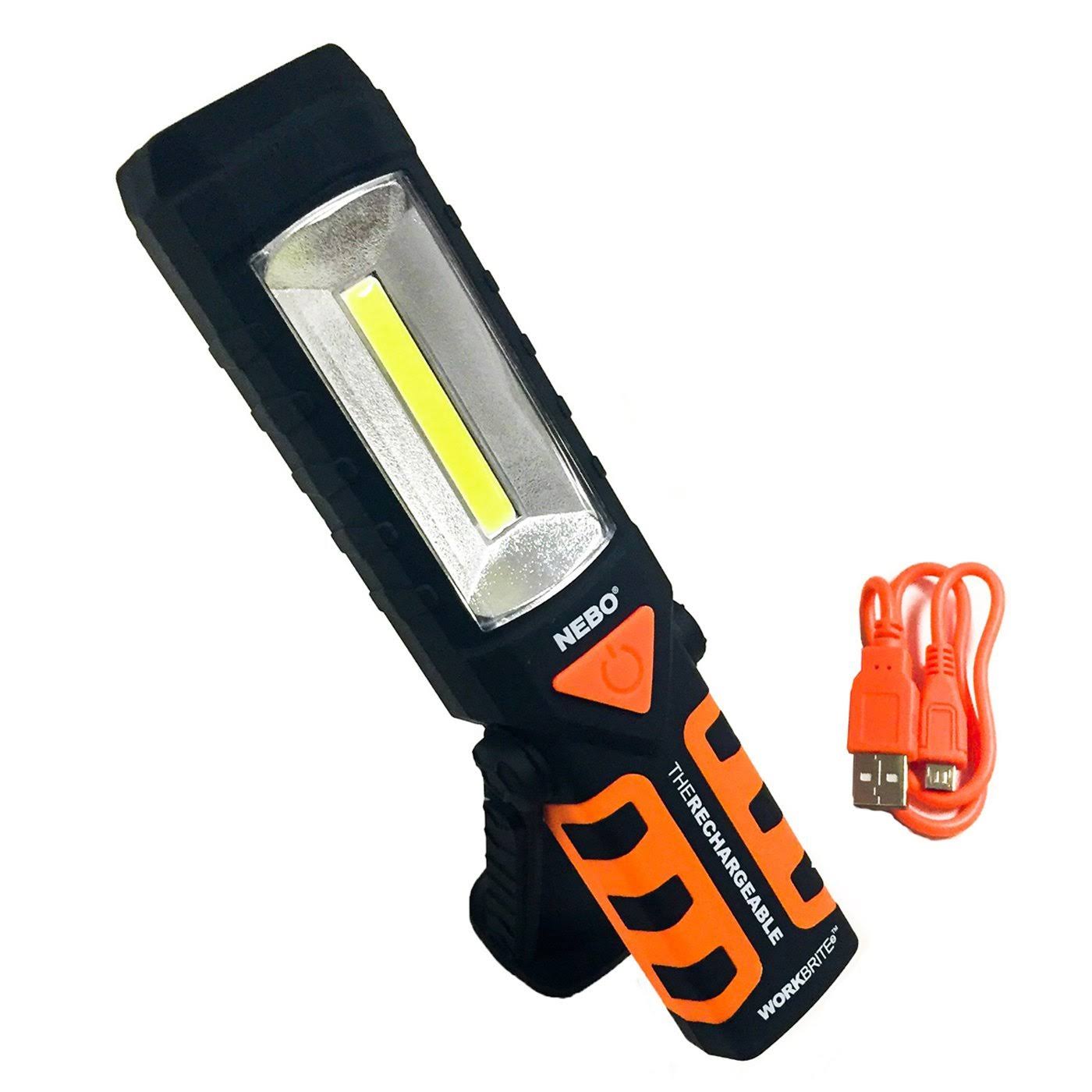 Nebo Workbrite 2 Rechargeable LED Work Light - Black/Orange