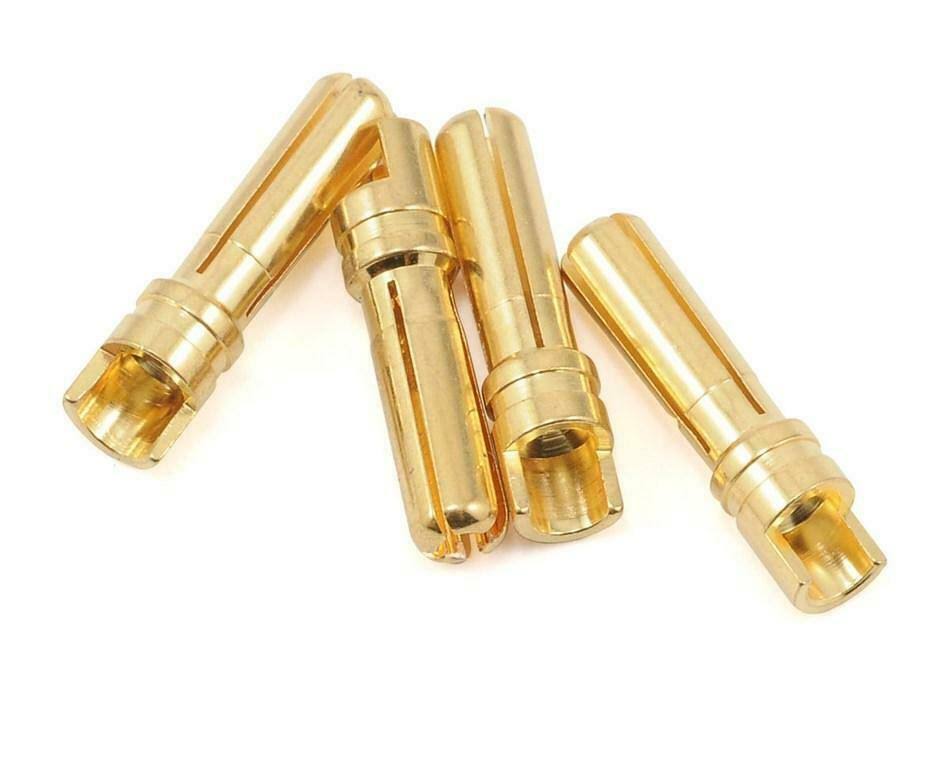 Protek Super Bullet Solid Gold Connectors - 4mm
