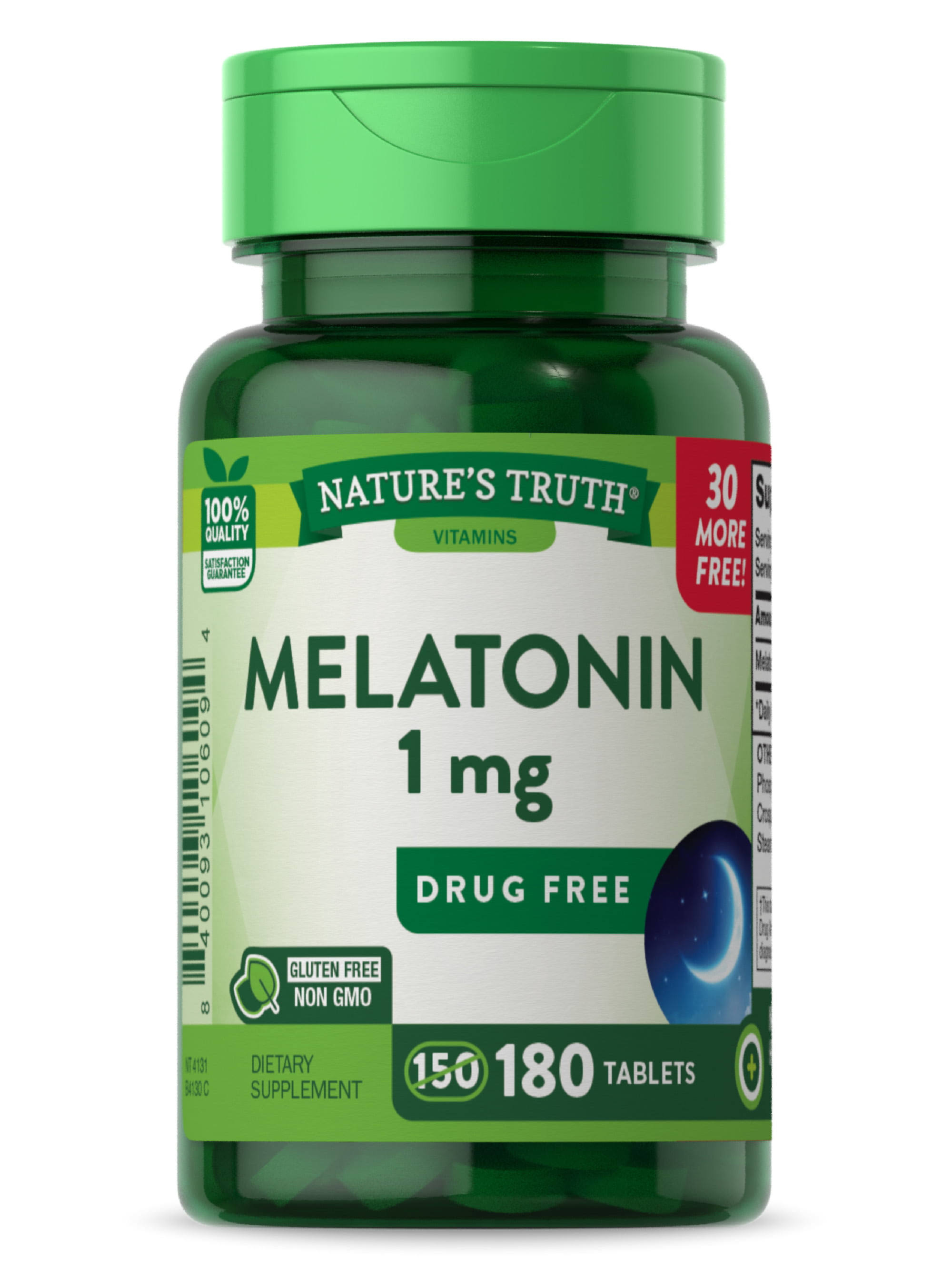 Nature's Truth Melatonin 1 mg Dietary Supplement - 180 Tablets