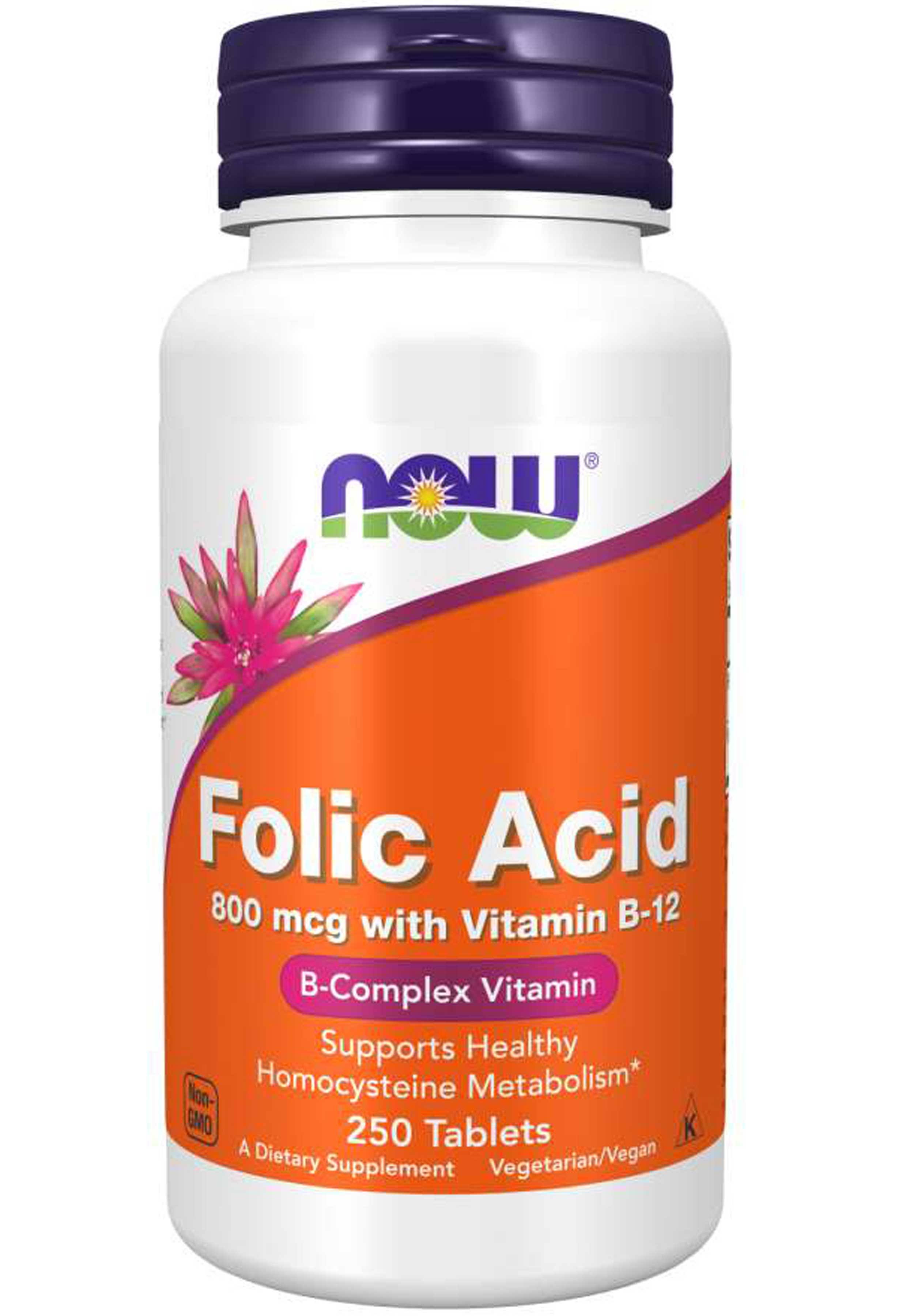 Now Foods Folic Acid - 250 Tablets