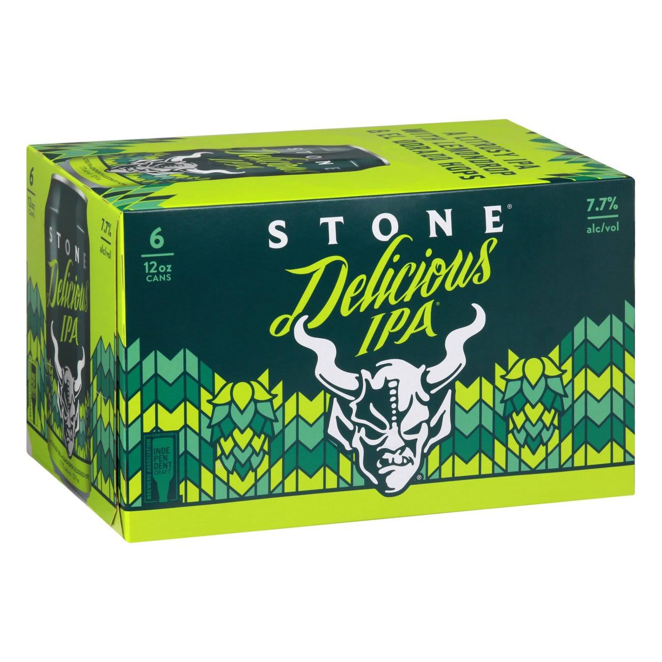 Stone Beer, Delicious IPA - 6 pack, 12 fl oz cans