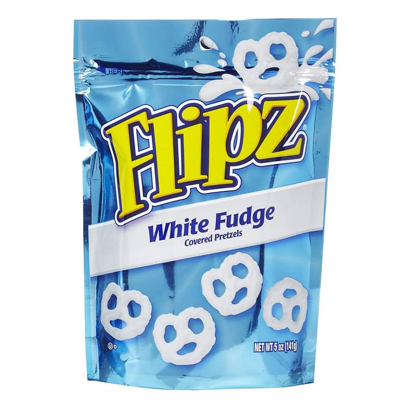 Flipz Pretzels, White Fudge Covered - 5 oz
