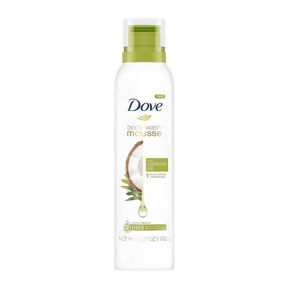 Dove Body Wash, with Coconut Oil, Mousse, Concentrated - 10.3 oz